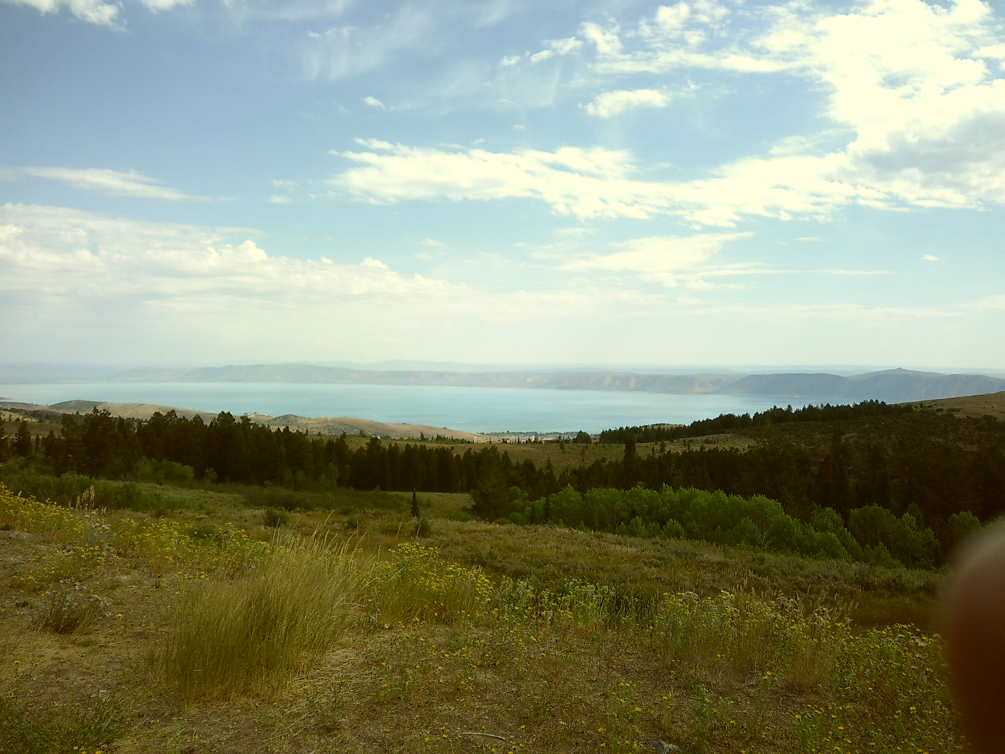 Lake from summit.