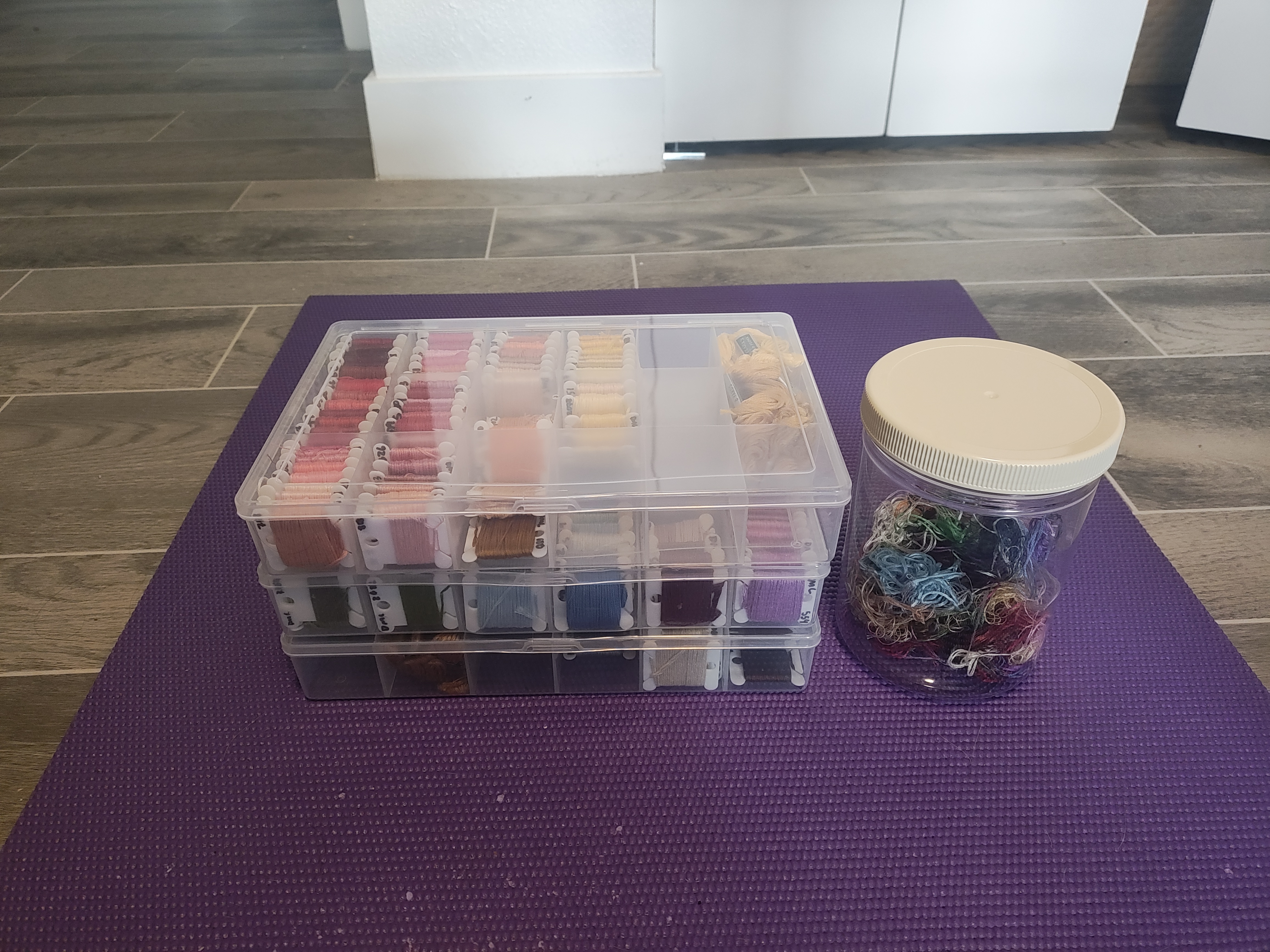 Organized Embroidery Supplies